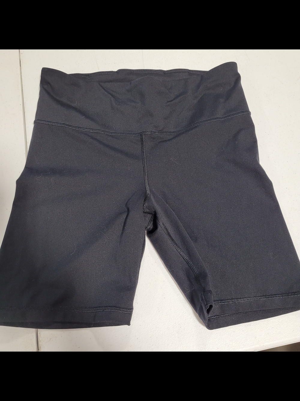 GAP Black High-Rise Bike Shorts - Picture 1 of 4